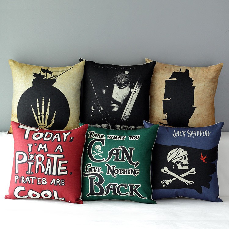 Pirates of The Caribbean Pillow Cover