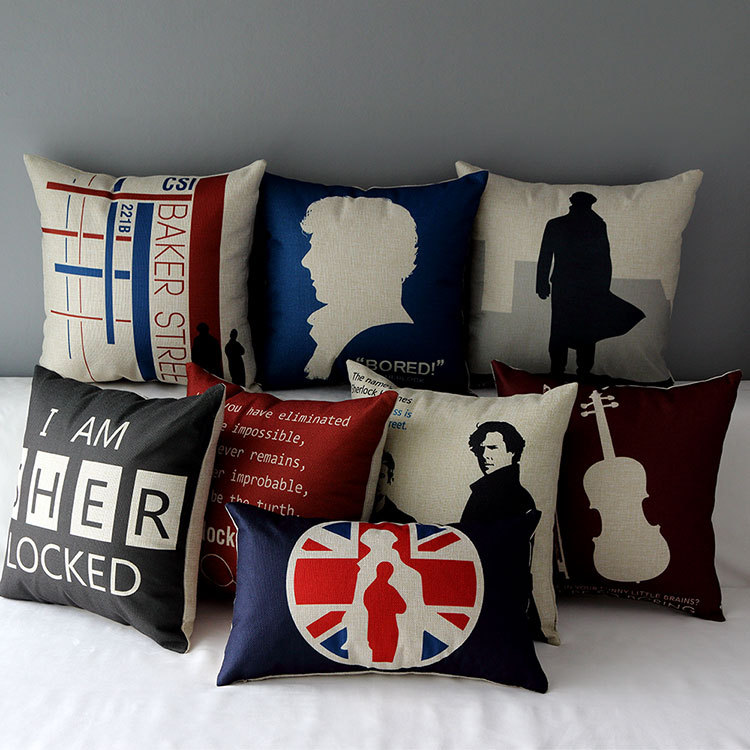 Sherlock Holmes Pillow Cover